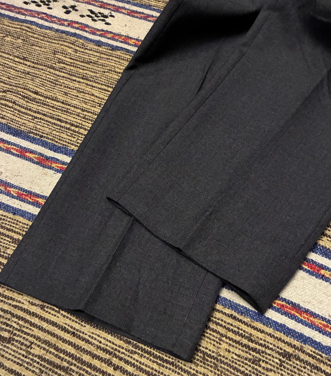 (2/31)POTTERY 포터리 울 테이퍼드 팬츠 슬랙스 다크그레이 상품이미지4