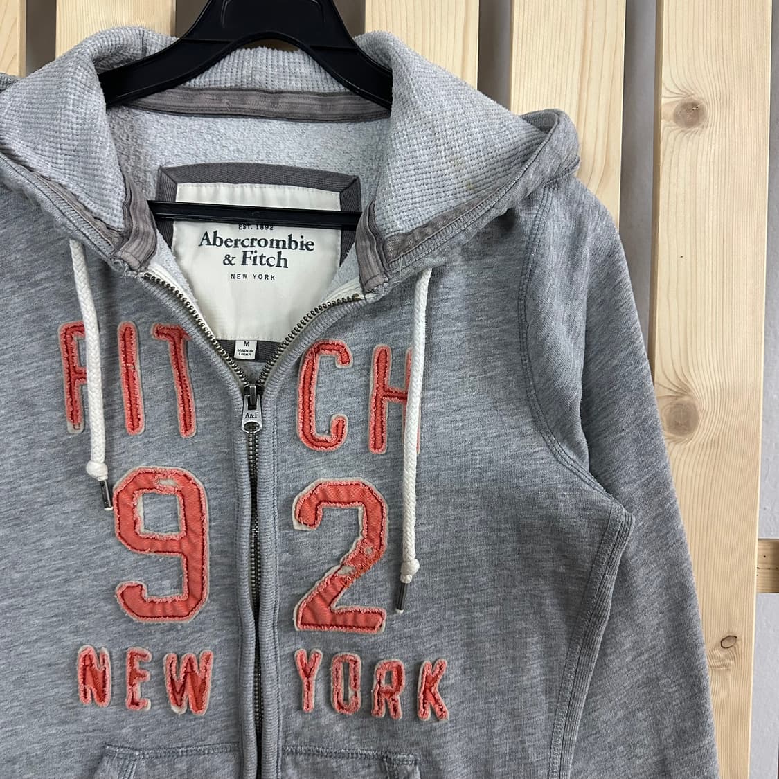 (M) 아베크롬비 그레이 후드집업 상품이미지4