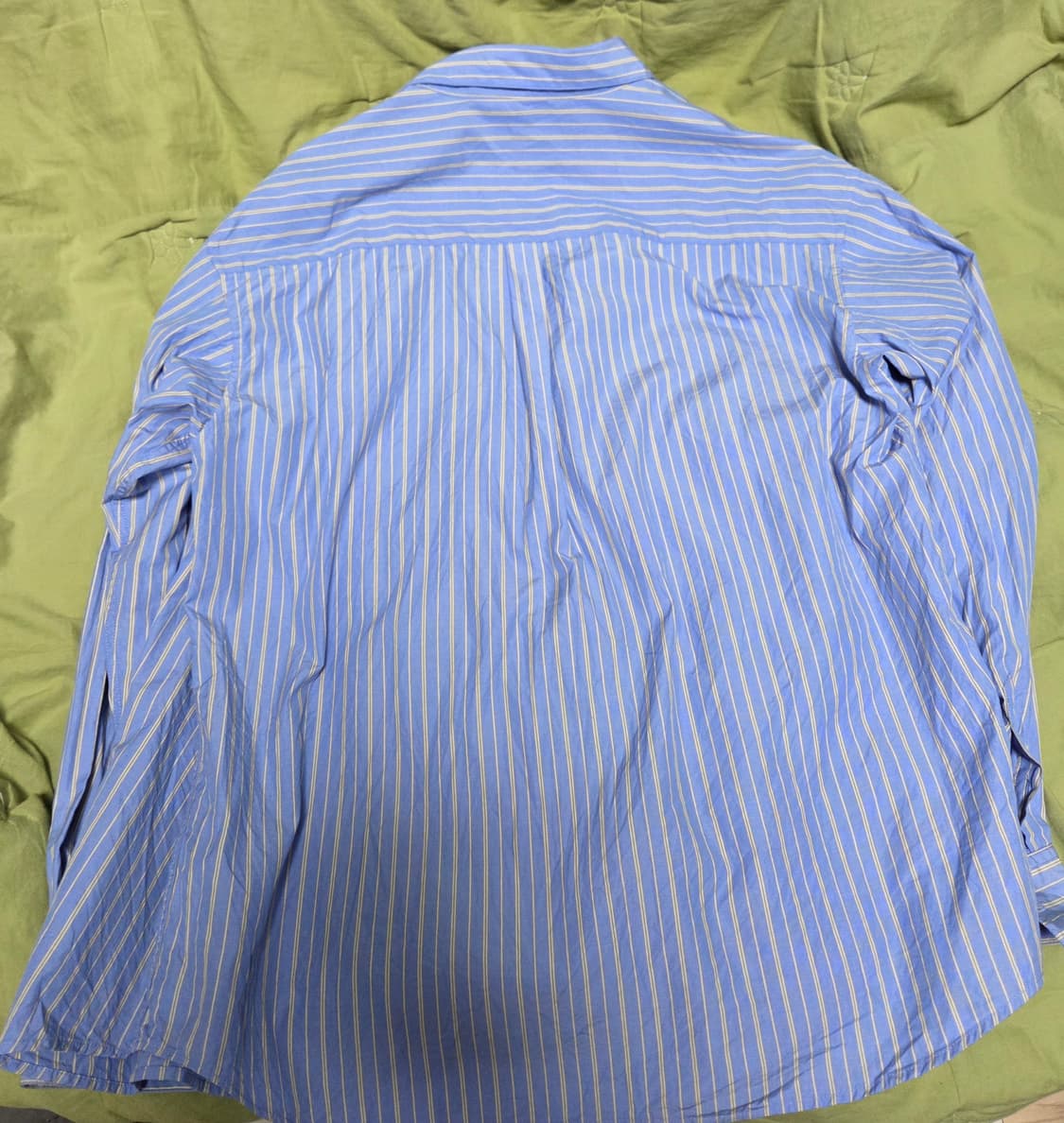 블랭크룸 스트라이프 쿠와무라 패브릭 블루 2사이즈 상품이미지2