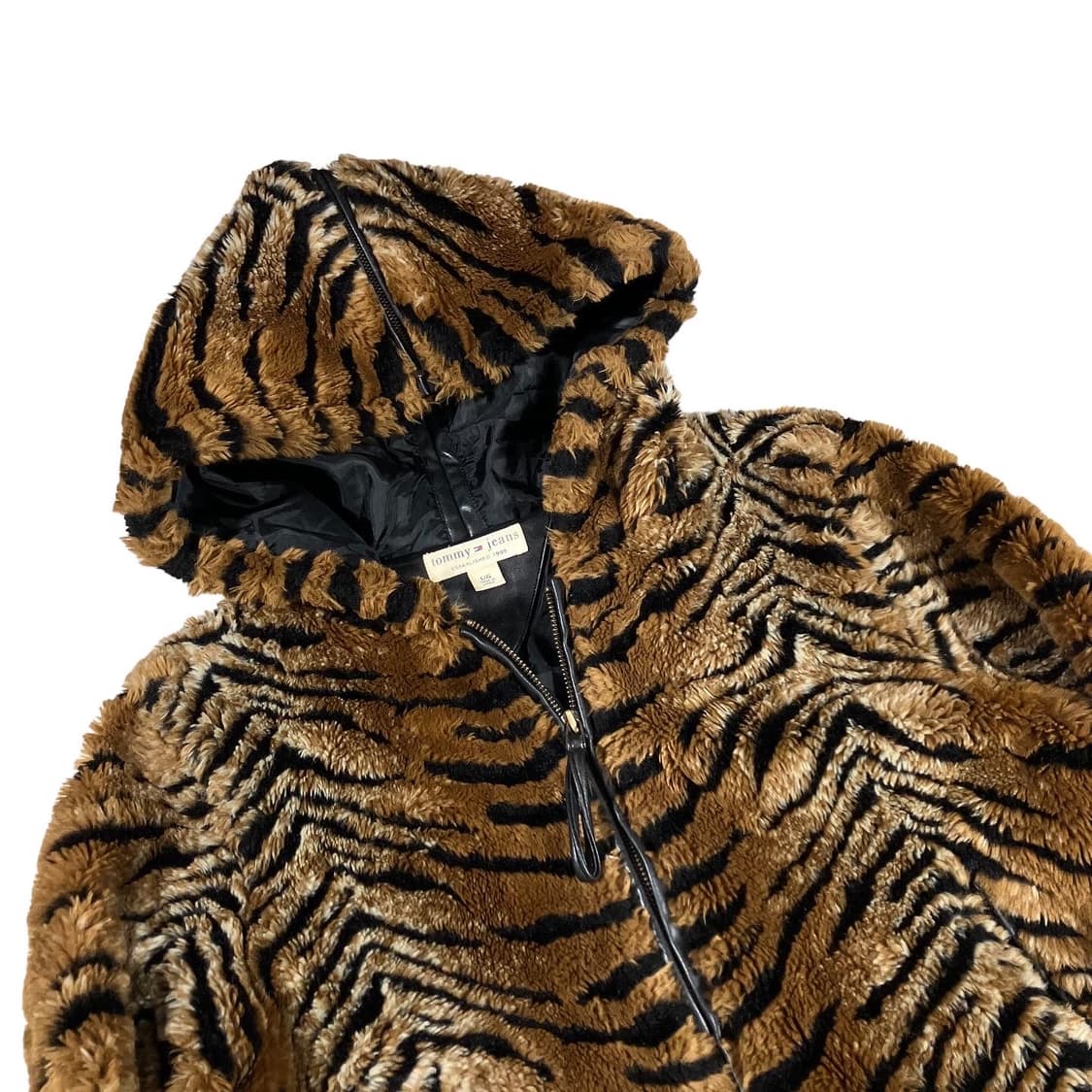 타미힐피거 진스 타이거 레오파트 후드 점퍼 상품이미지3