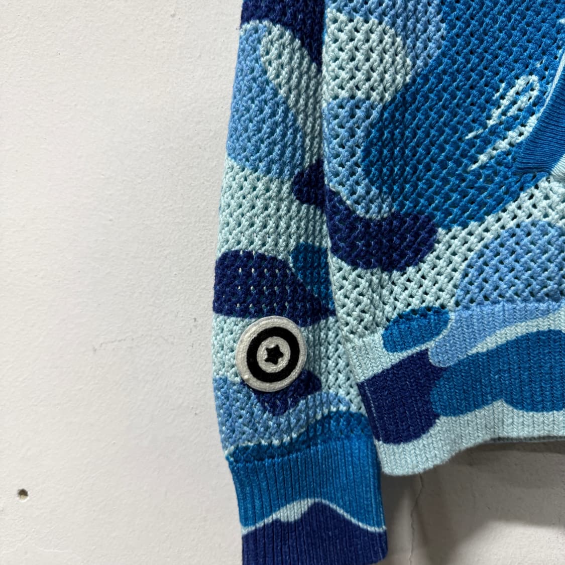 정품 베이프 ABC 청계 카모 크로셰 샤크 풀 집업 후디 상품이미지3