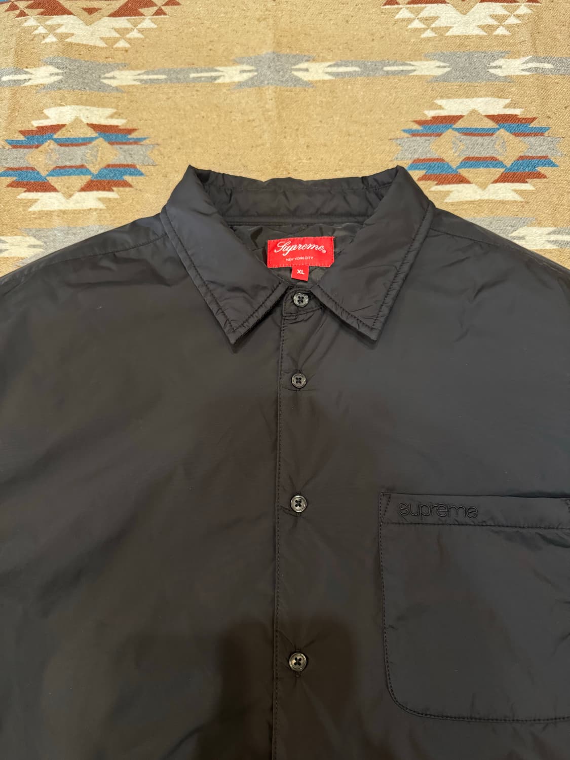 [XL] 슈프림 나일론 필드 셔츠 블랙 상품이미지6
