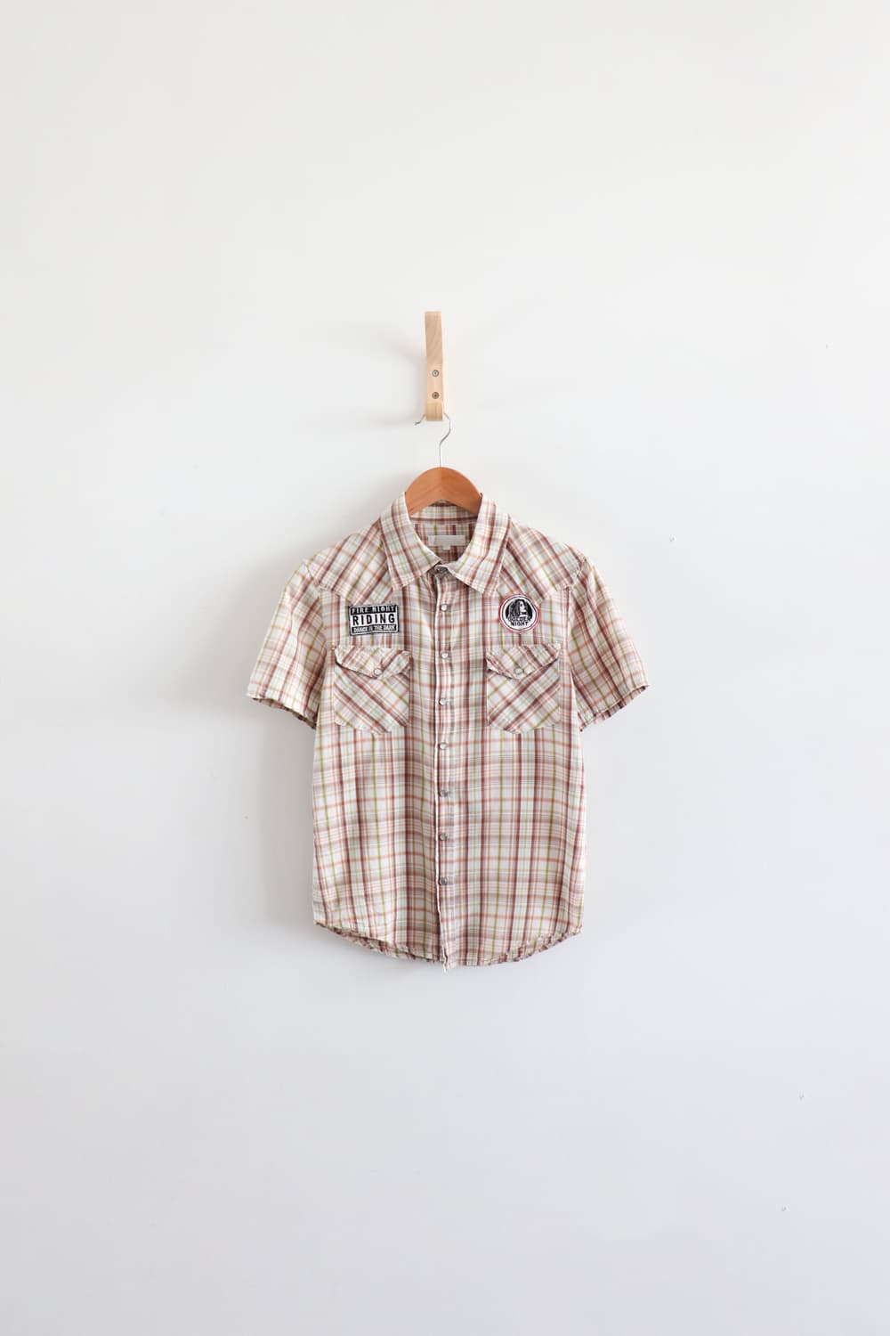 vintage check western shirt 상품이미지3