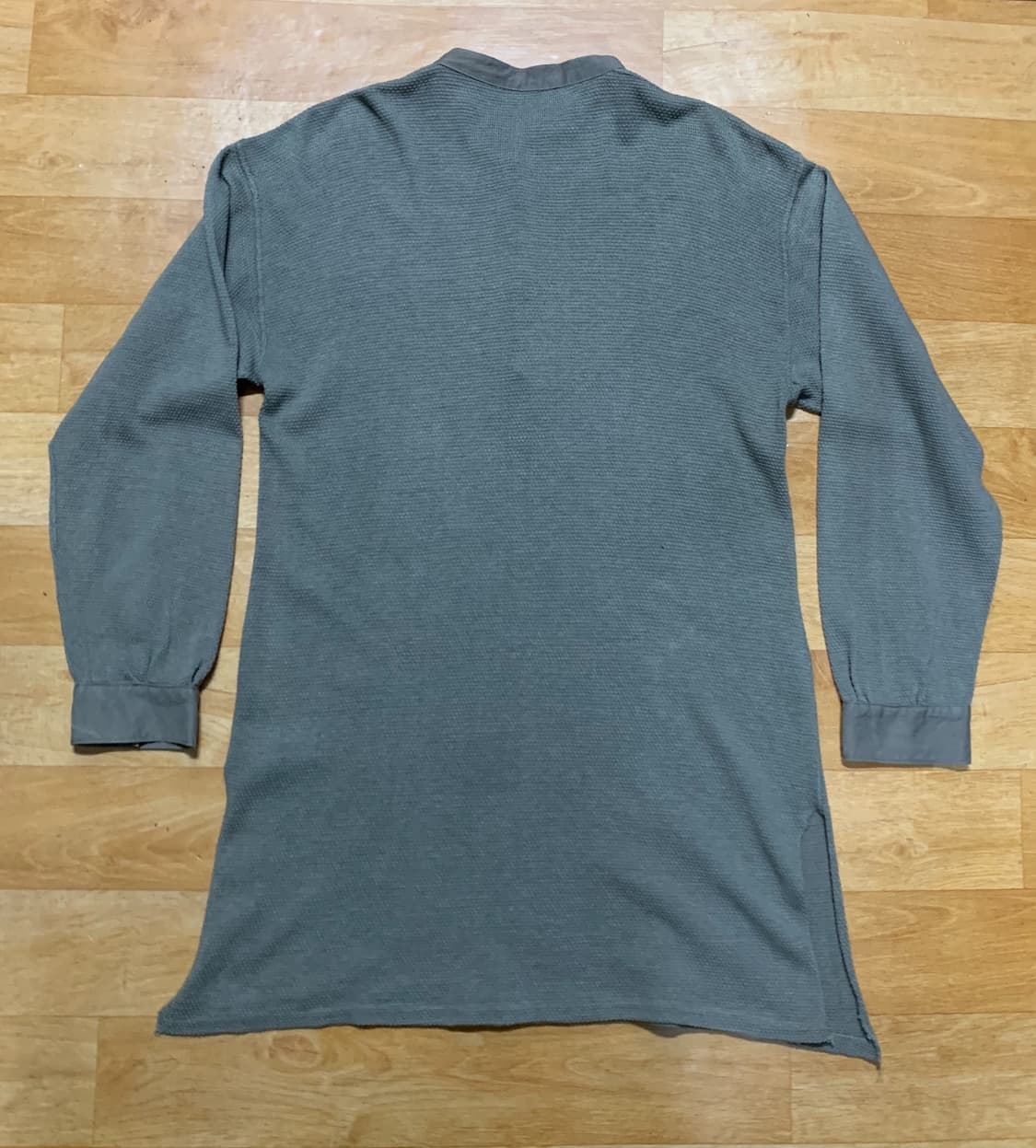 SWEDEN ARMY M-39 언더웨어 외플 헨리넥 셔츠=스웨덴 군 상품이미지10