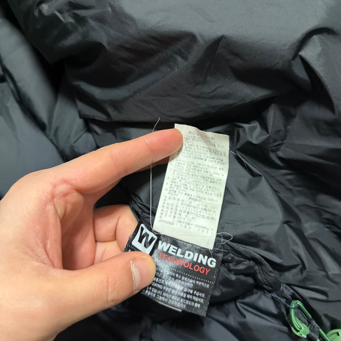 코오롱스포츠 800필 윈드스토퍼 구스다운 패딩 상품이미지7