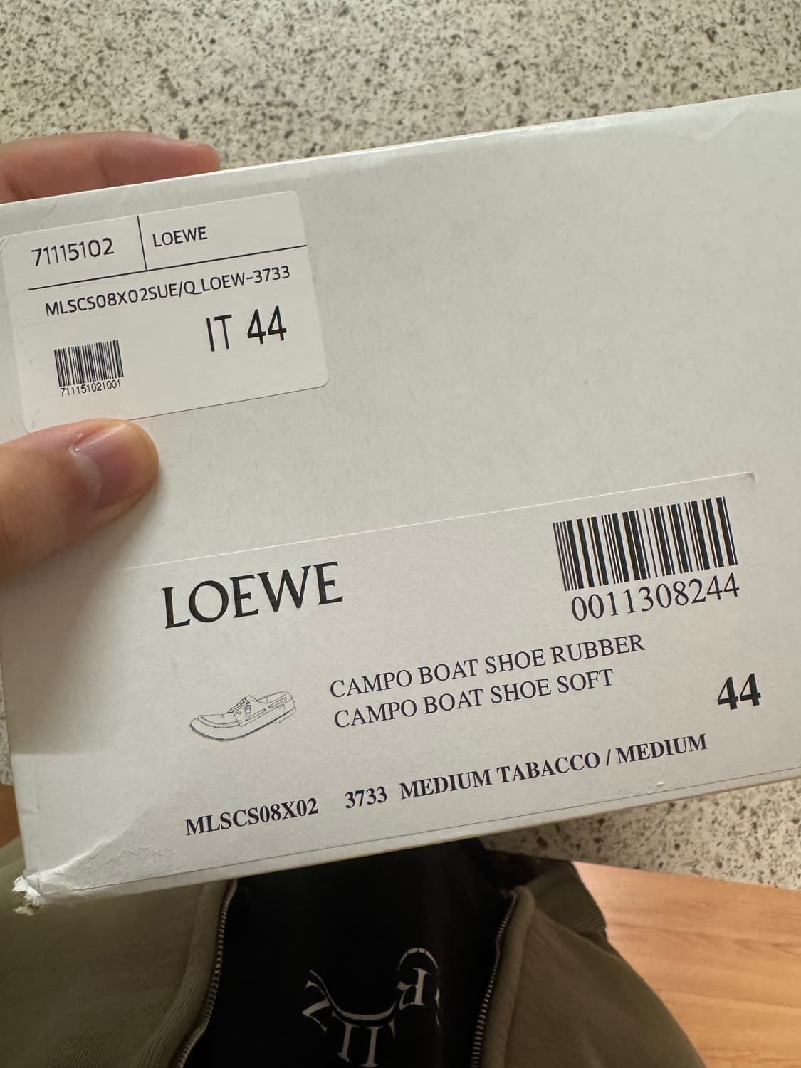 로에베 브라운 스웨이드 보트슈즈 44 상품이미지6