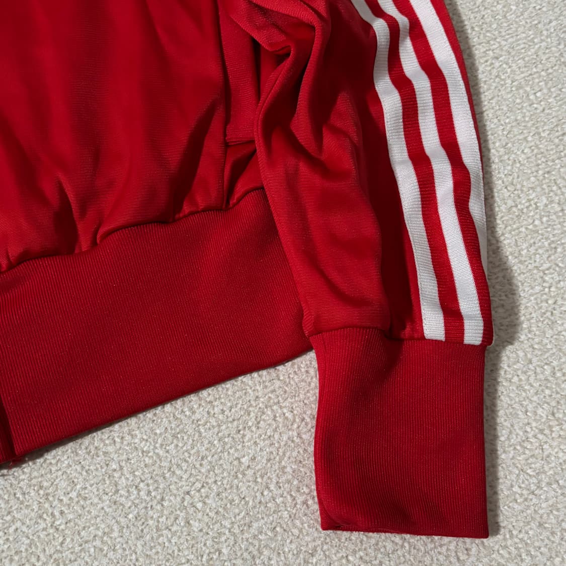 아디다스 올드스쿨 슈퍼걸 크롭 레드 트랙탑 져지 상품이미지3