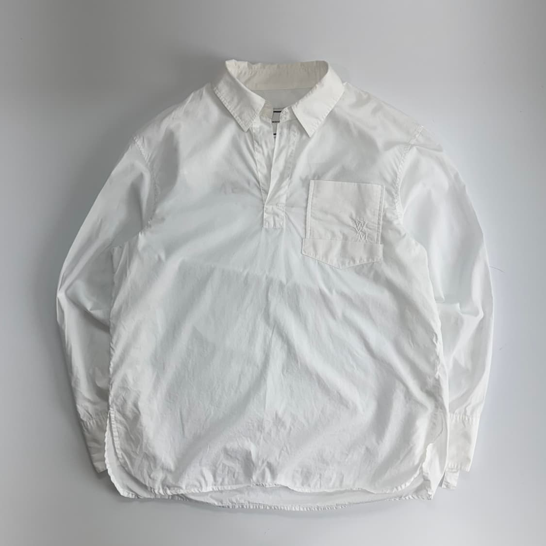 Wooyoungmi 우영미 백 로고 화이트 셔츠 상품이미지3