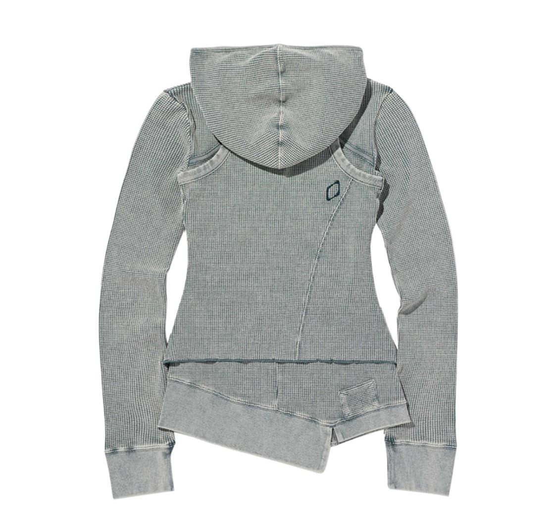 미스치프 레이어드 와플 후드 세트 블리치드 카키 상품이미지2