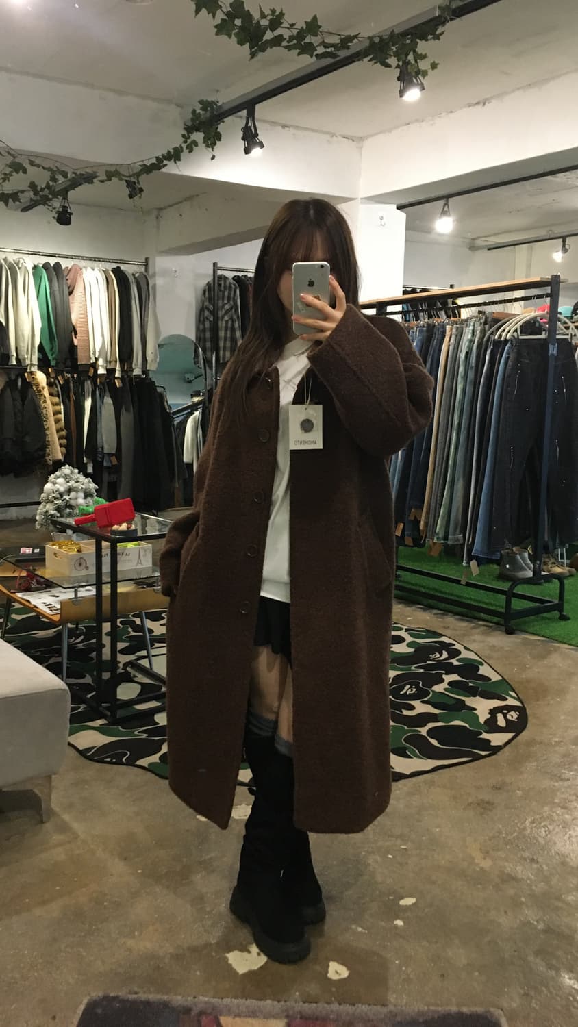 아모멘토 22fw 부클 레글런 코트   상품이미지1