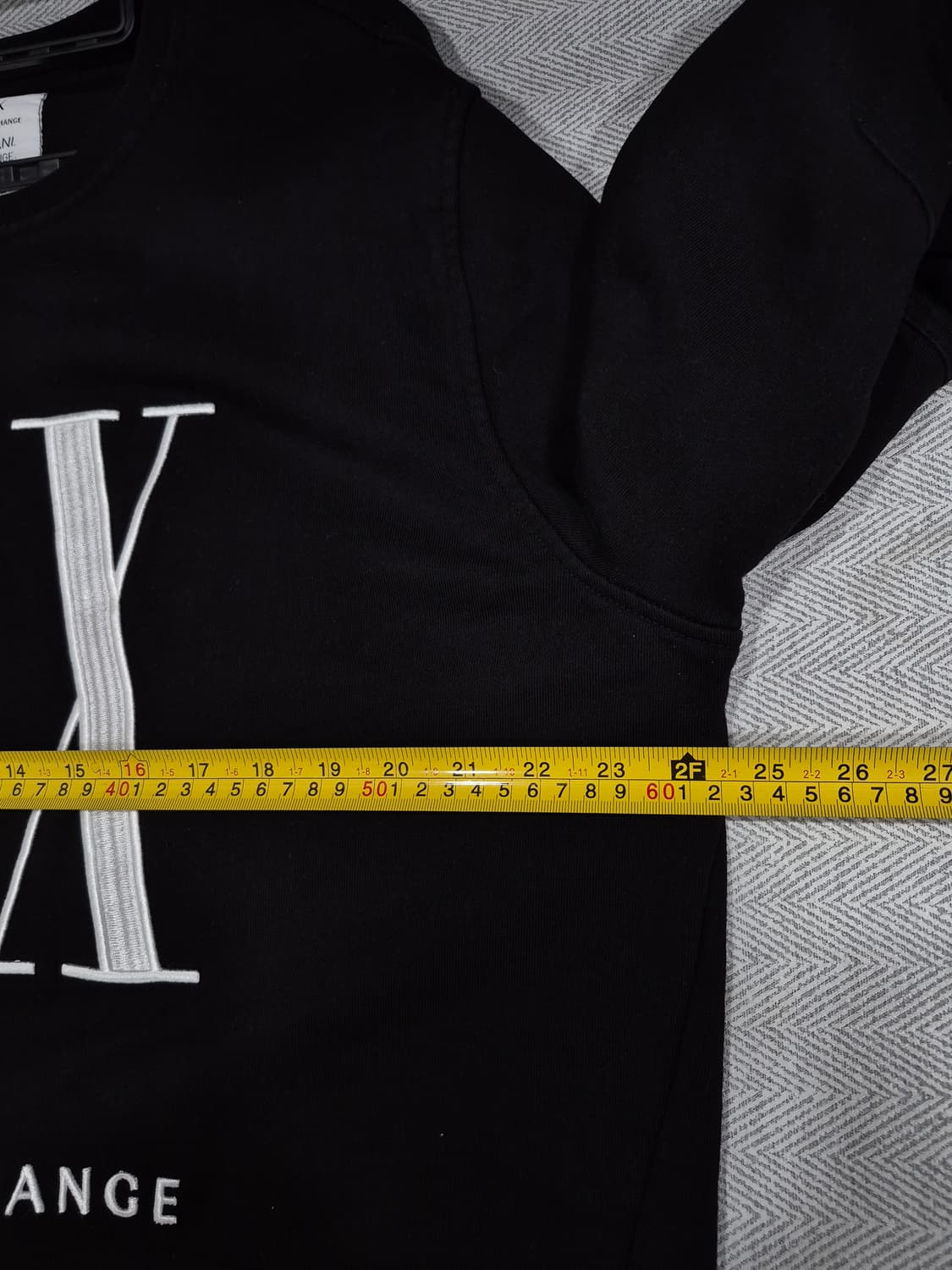 정품 아르마니 익스체인지 블랙 맨투맨 티셔츠 남성 105사이즈 상품이미지7