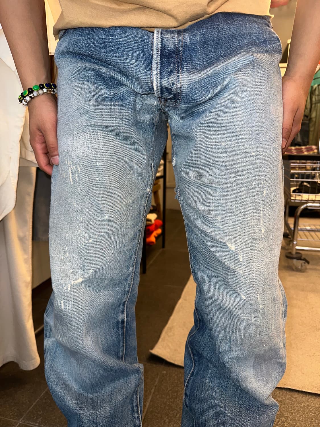 Denime repair detail denim washed pants 상품이미지5