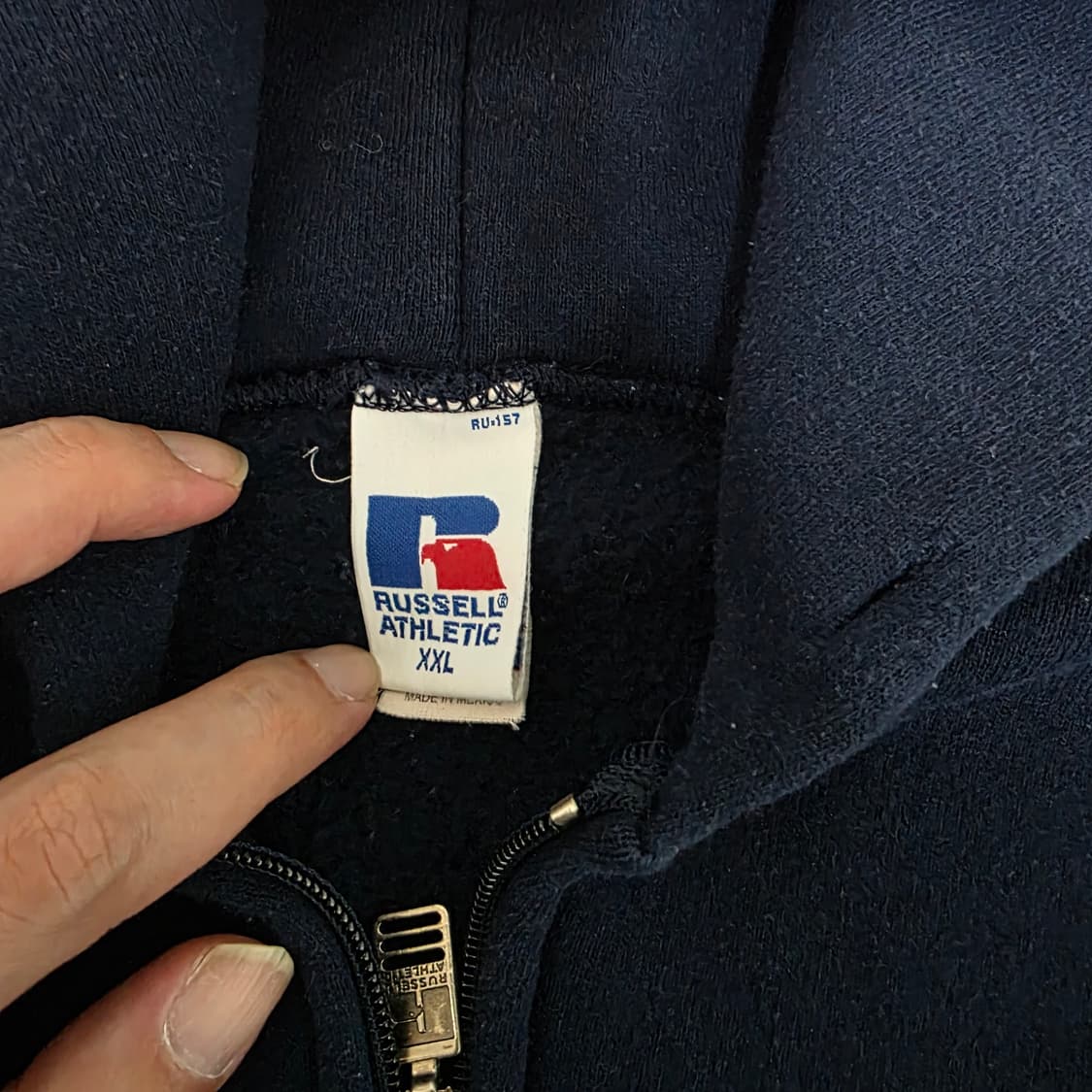 [XXL] 러셀 애슬레틱 후드집업 네이비 굿컨디션 VER.21 상품이미지3