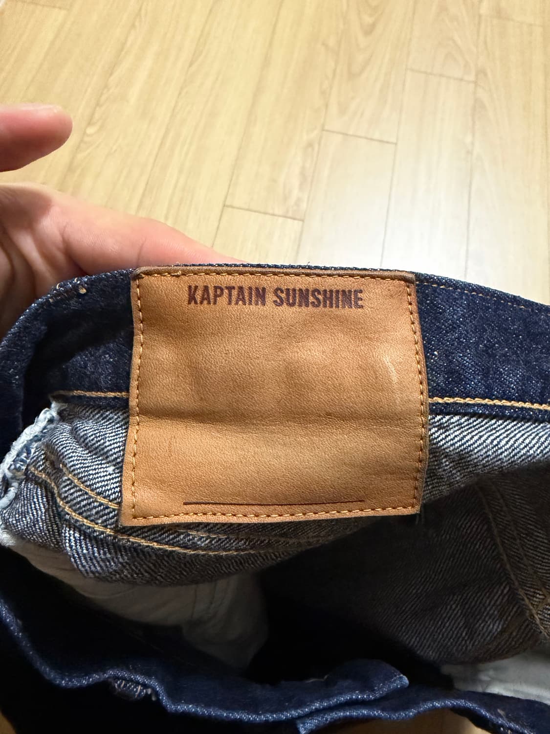 캡틴선샤인 5p 지퍼 프론트 데님 원워시 32 상품이미지2