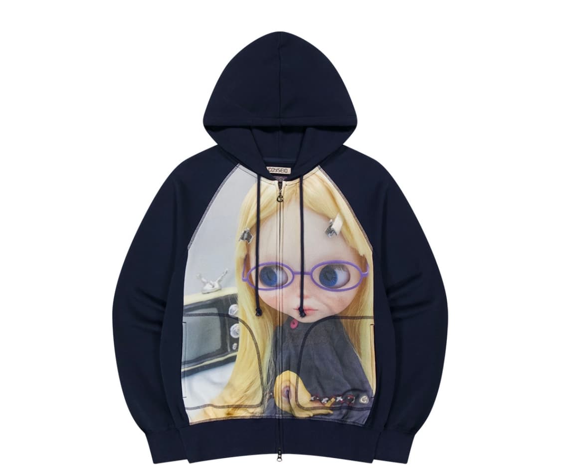 코이세이오  브라이스 돌 후드 집업 후디 네이비 미개봉 판매 상품이미지1