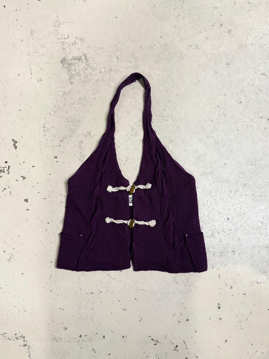 Cube sugar halter-neck duffle vest 상품이미지5