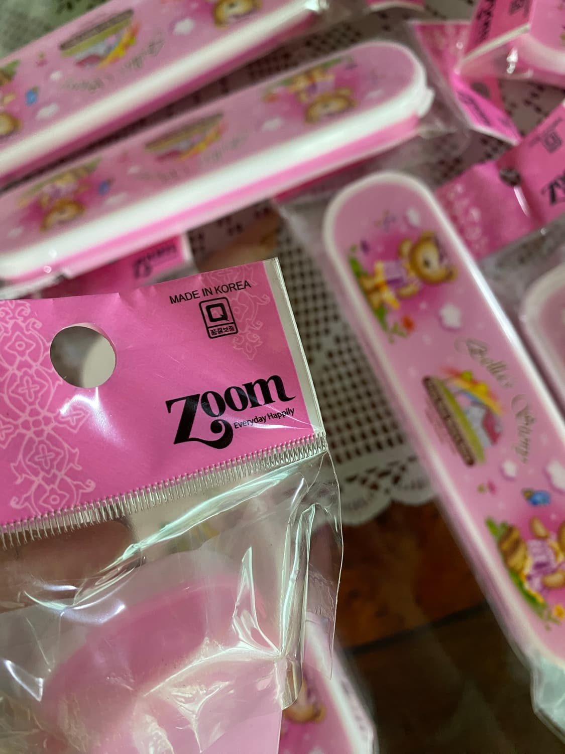 곰돌이 수저통 10개 상품이미지3