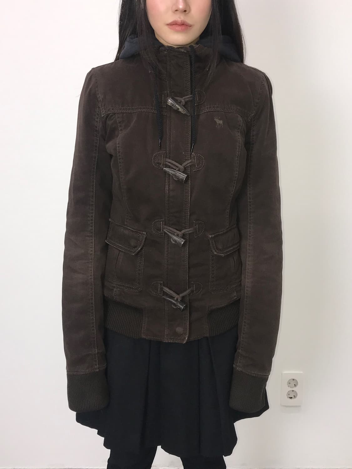 Abercrombie Y2K Toggle Fur Collar Jacket 상품이미지2
