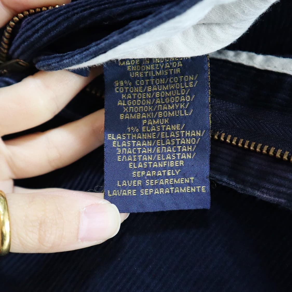 폴로 네이비 코듀로이 팬츠  상품이미지7