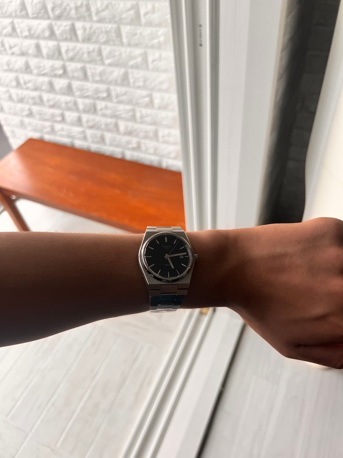 급처 티쏘 prx 쿼츠 40mm 블랙 시계 상품이미지7