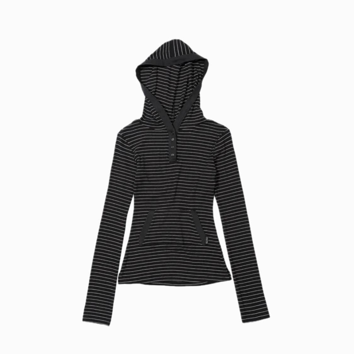 SCULPTOR  Stripe Hoodie Tee Charcoal 상품이미지1