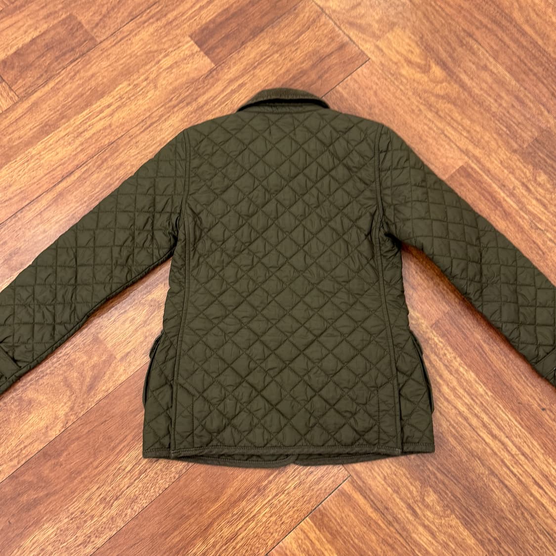 여성용 44 폴로 로렌 랄프로렌 카키 퀼팅 자켓  상품이미지2