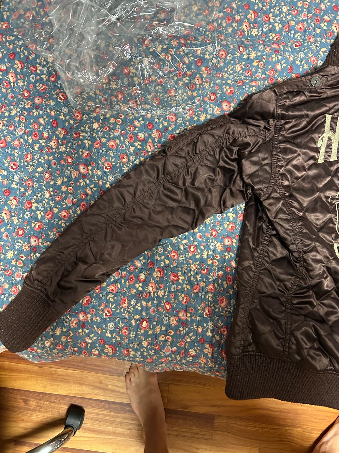 히스테릭글래머 자수 퀄팅 자켓 M 상품이미지2