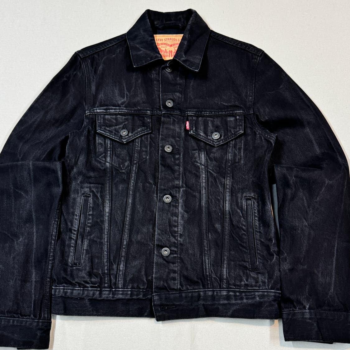 S) 리바이스 3세대 블랙 데님 흑청 자켓 상품이미지2