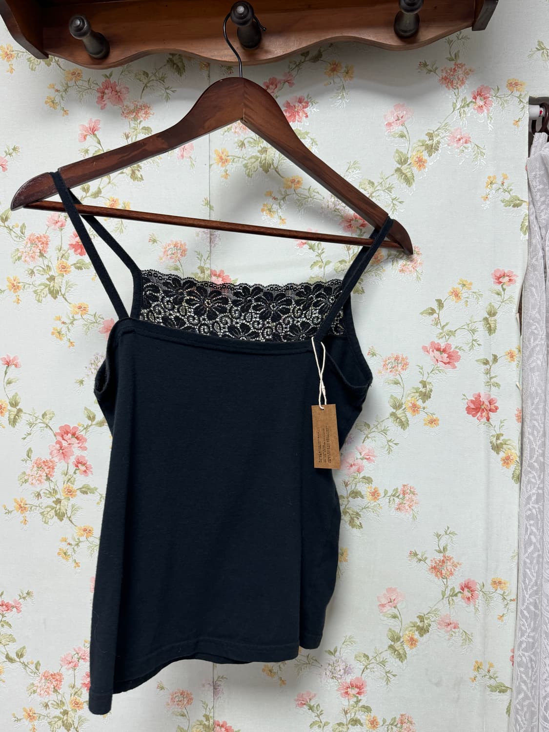 블랙 레이스 슬리브리스 상품이미지2