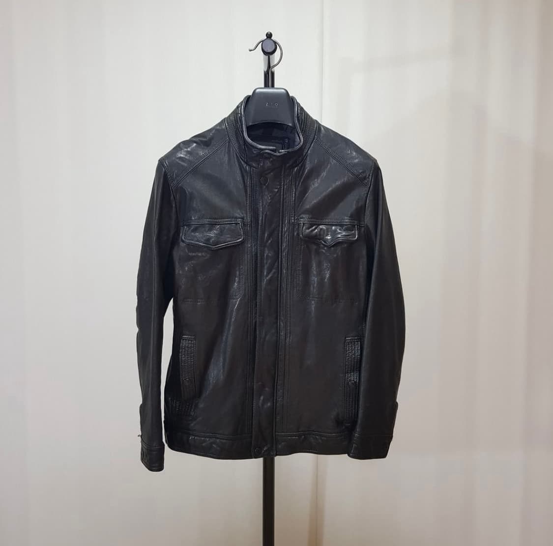 올젠 양가죽 블랙 자켓 상품이미지1