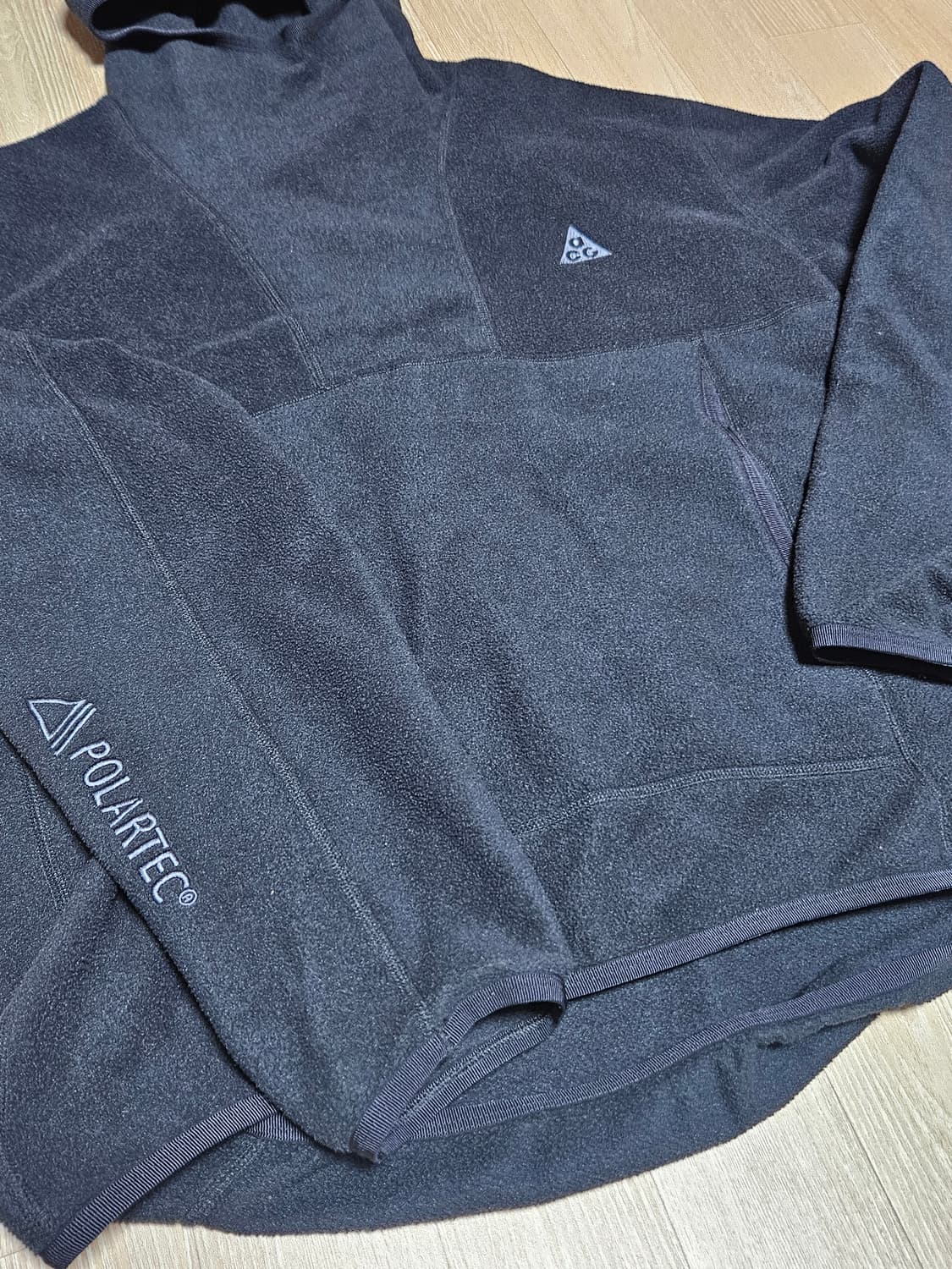 나이키 ACG 폴라텍 플리스 후드 블랙 울프트리 후디 상품이미지3