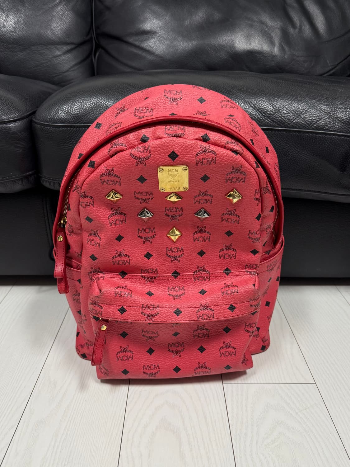 MCM 비세토스 백팩 핑크 상품이미지1