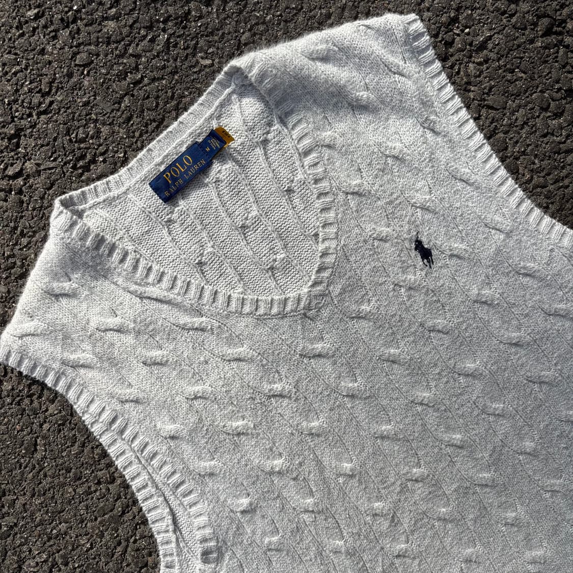 폴로 랄프로렌 케이블 니트 베스트 상품이미지4