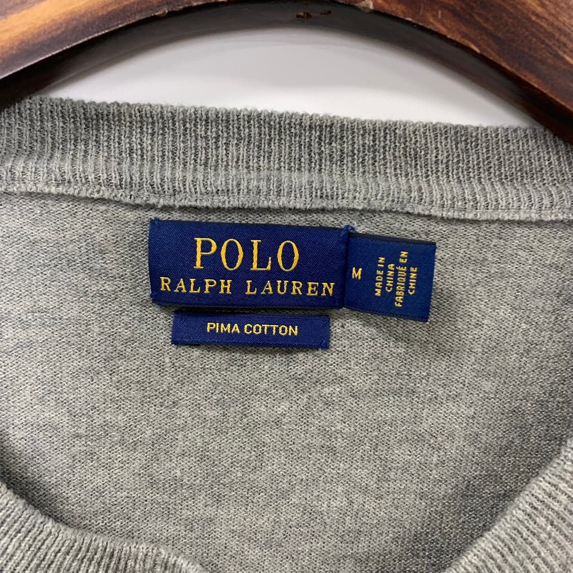 폴로 랄프로렌 피마코튼 그레이 니트 가디건 상품이미지5