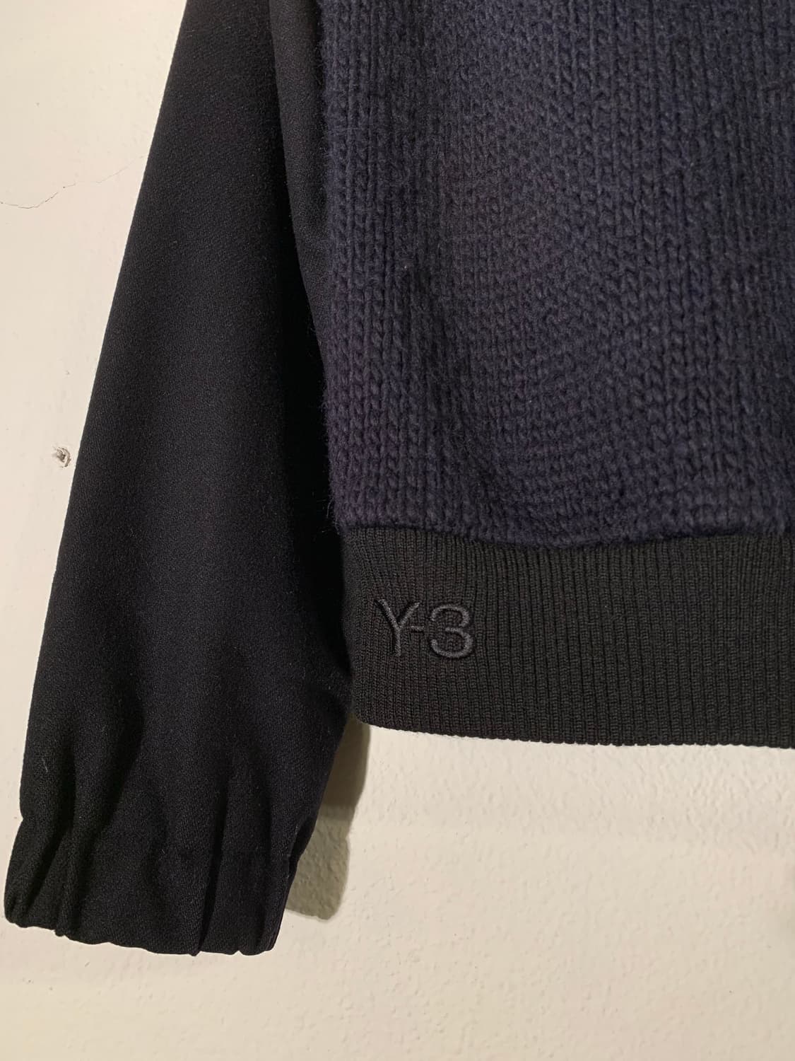 요지야마모토 y-3 니트 도킹 후드집업 상품이미지5