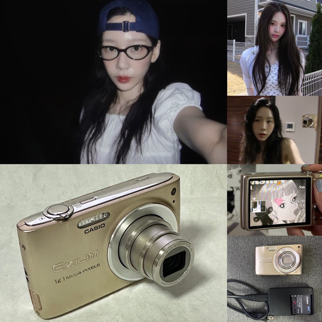 태연 방지민 디카 📸  카시오 엑슬림 EX-Z400 골드 (작례O) 상품이미지1