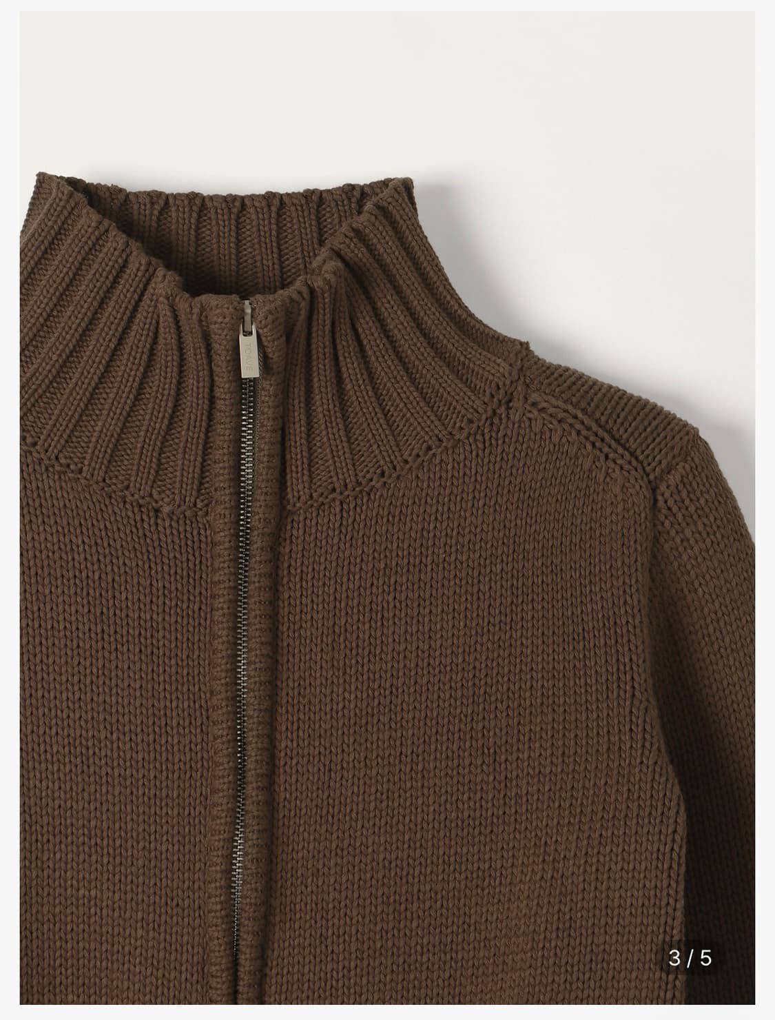 TOAVE Single Yarn Cotton Knit zip-up 상품이미지3