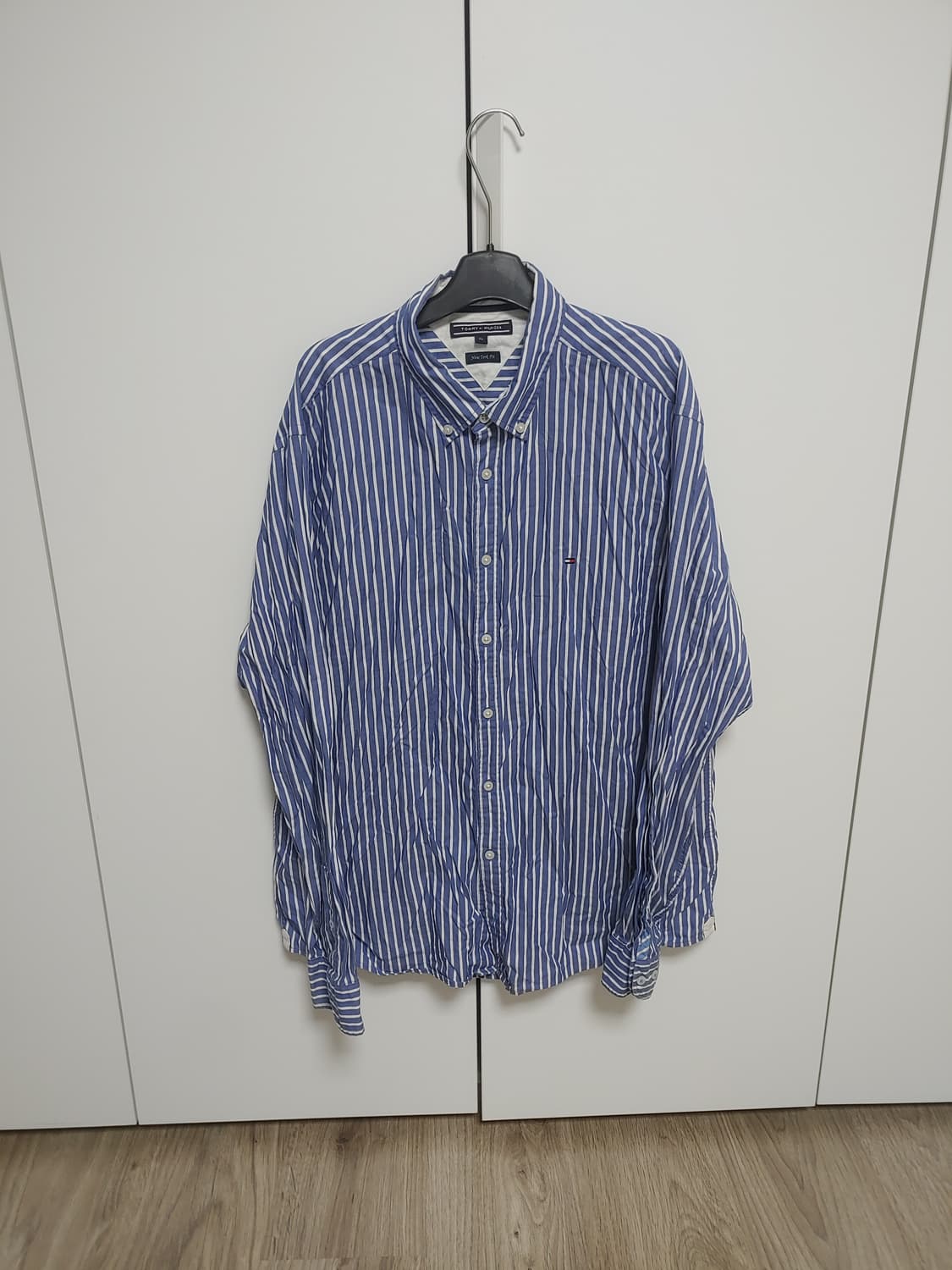 타미힐피거 남성 스트라이프 남방-XL사이즈 상품이미지2
