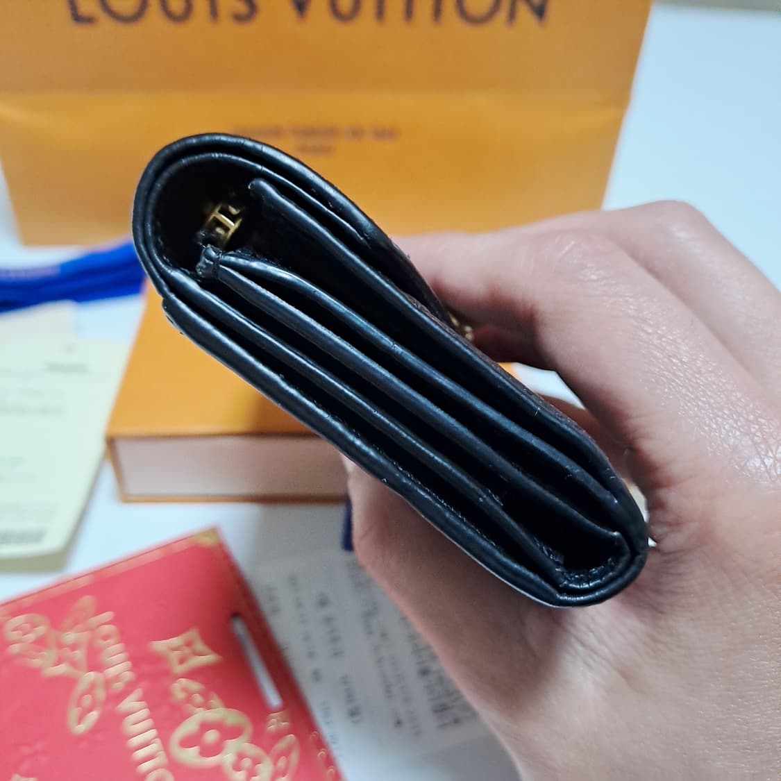 [정품/영수증풀세트] 루이비통 앙프렝뜨 조에 지갑, 루이비통지갑 상품이미지9