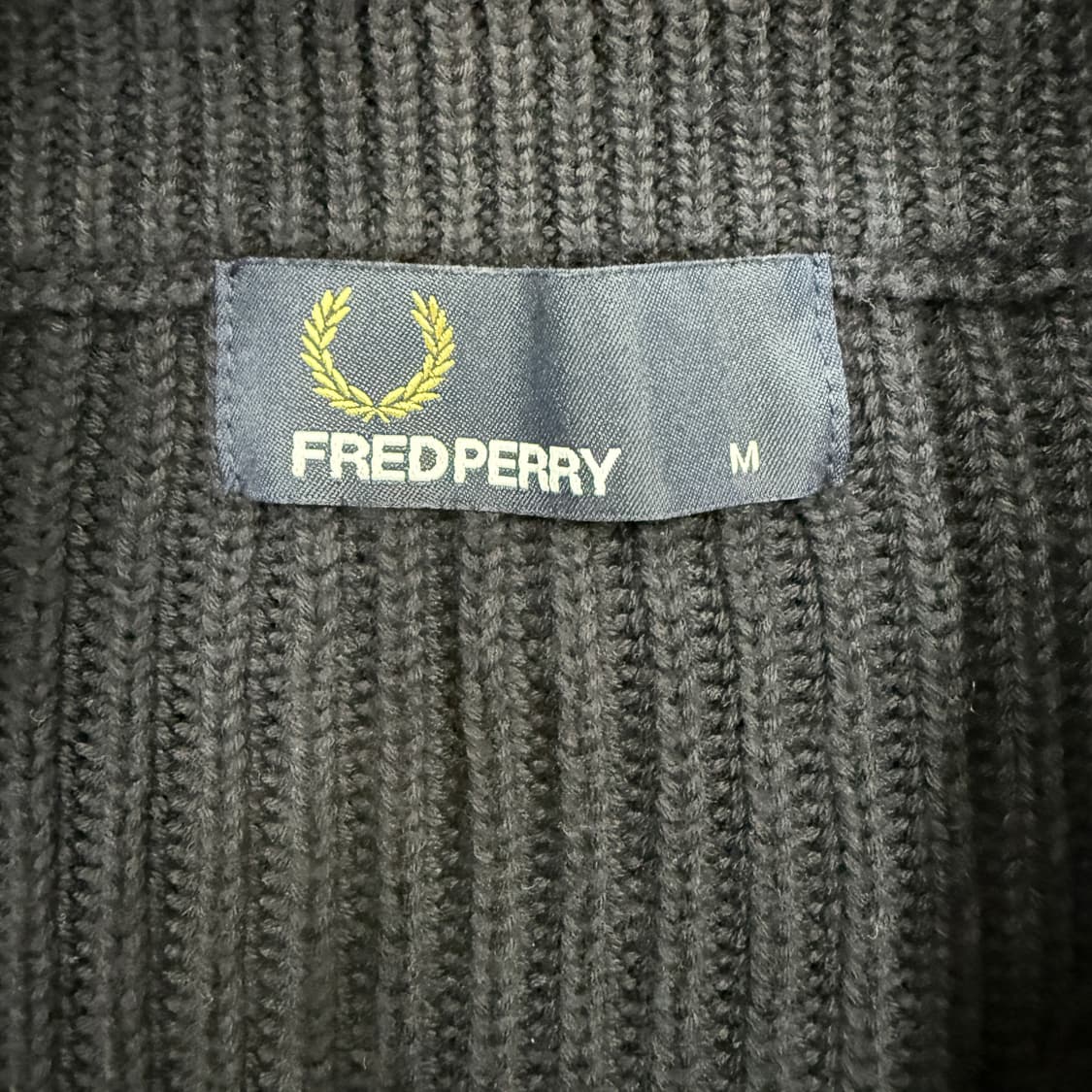 (M)프레드페리 FREDFERRY 니트집업(네이비) 상품이미지2