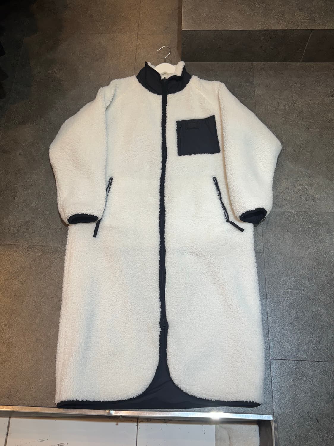 아이더 리버시블 롱 뽀글이 후리스 플리스 자켓 S 상품이미지2