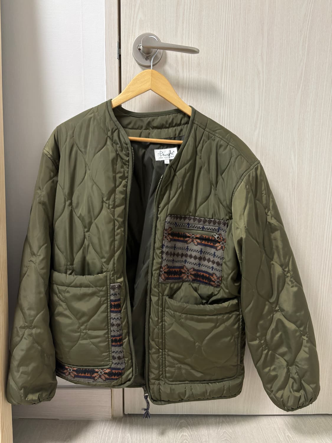 피지컬 디파트먼트 퀄팅 자켓 카키 M사이즈 상품이미지2