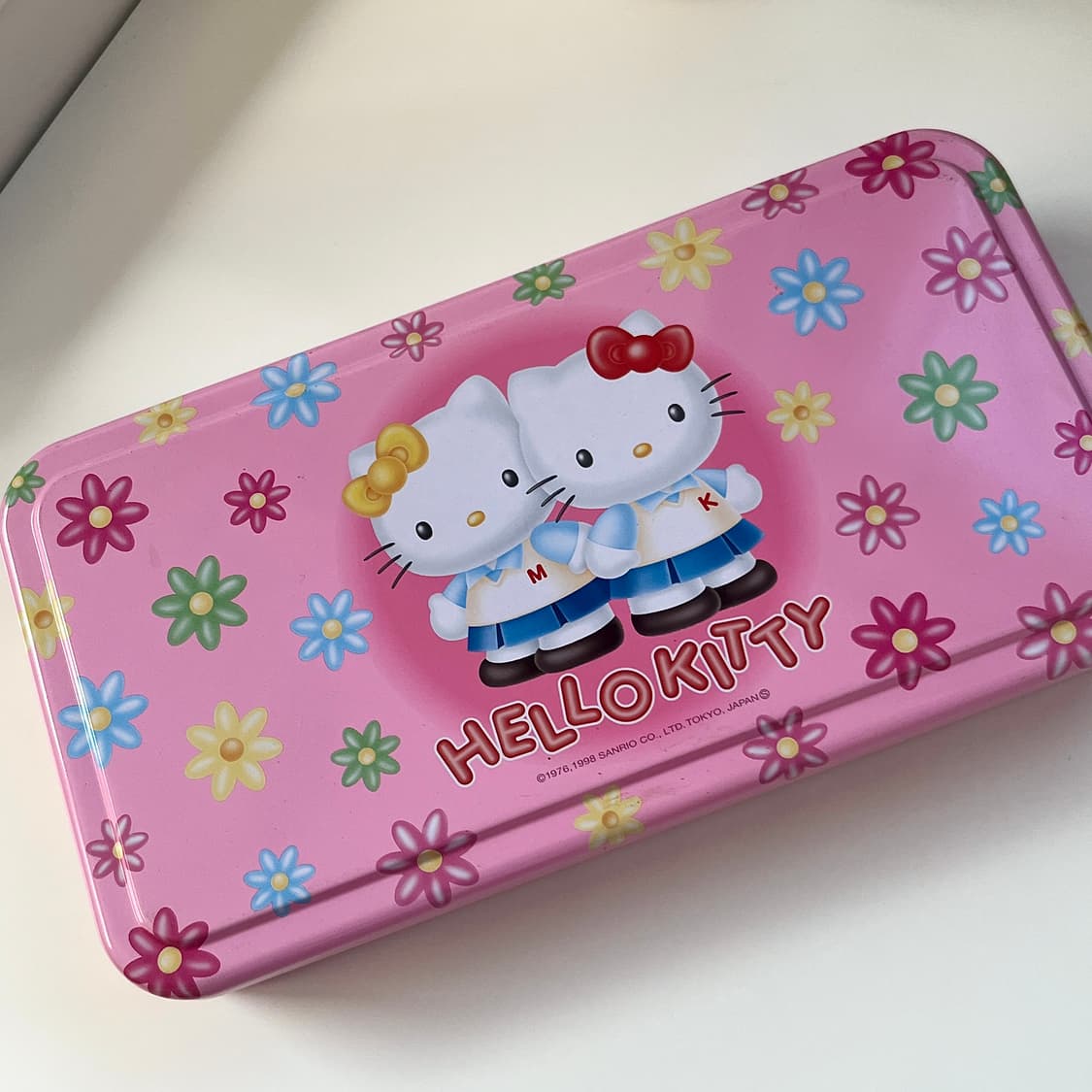 일본 고전키티 교복키티 틴케이스 보관함 소품함 상품이미지2
