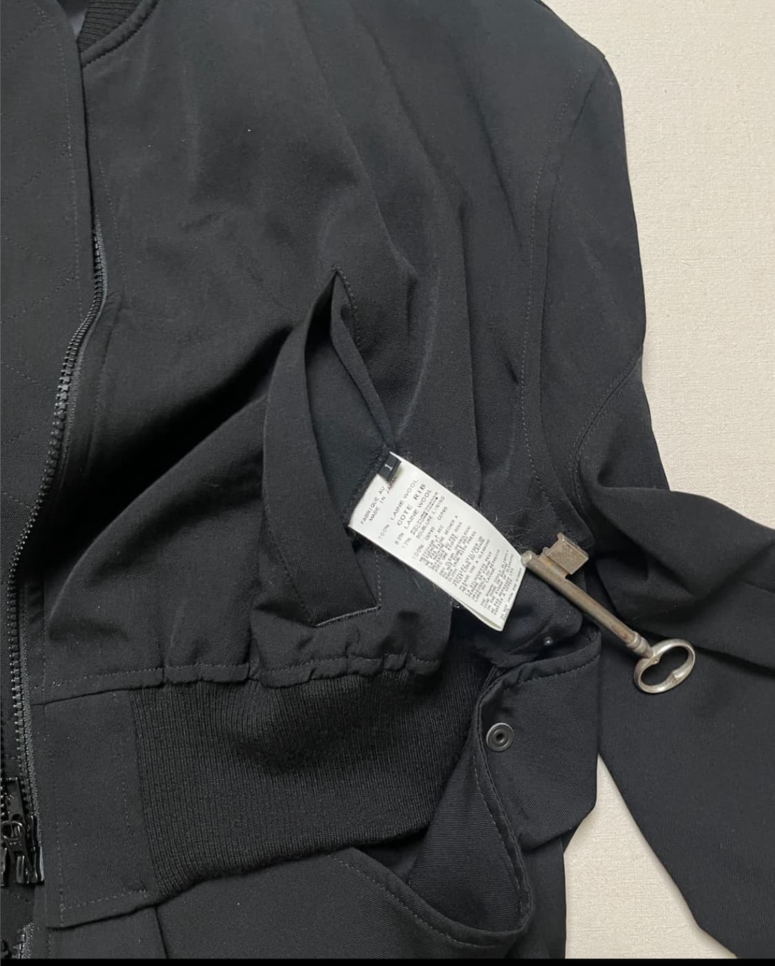 요지야마모토 롱 봄버 코트 yohji yamamoto long ma-1 상품이미지7
