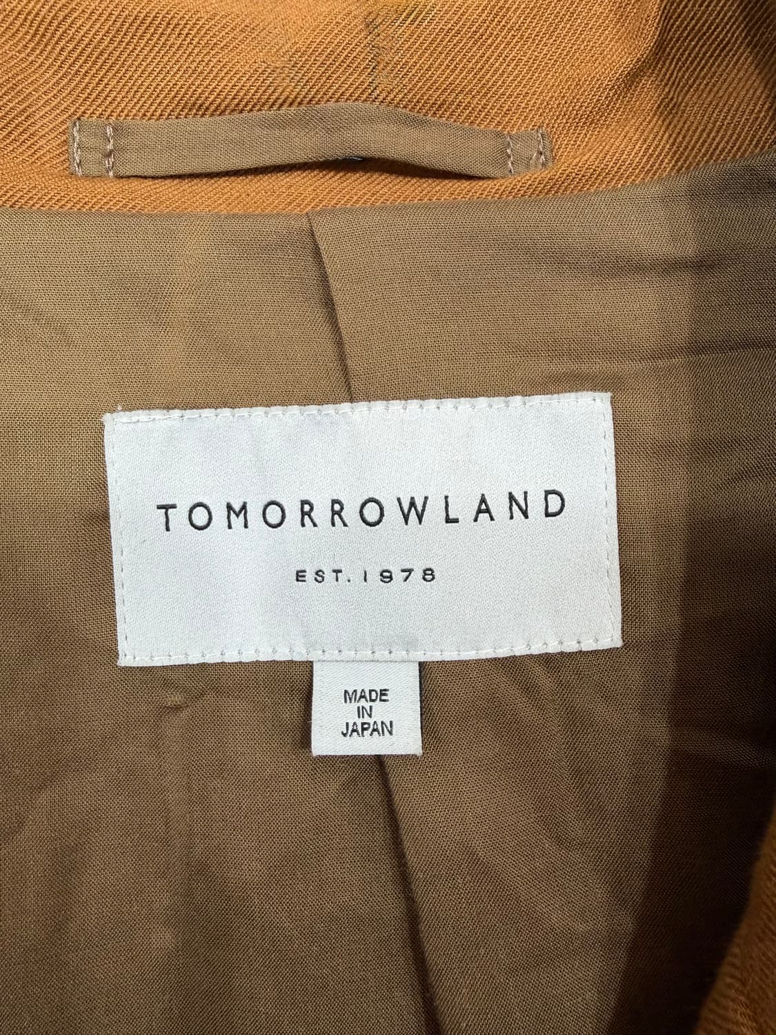 TOMORROWLAND SAMPLE 코트 (Made In Japan) 상품이미지5