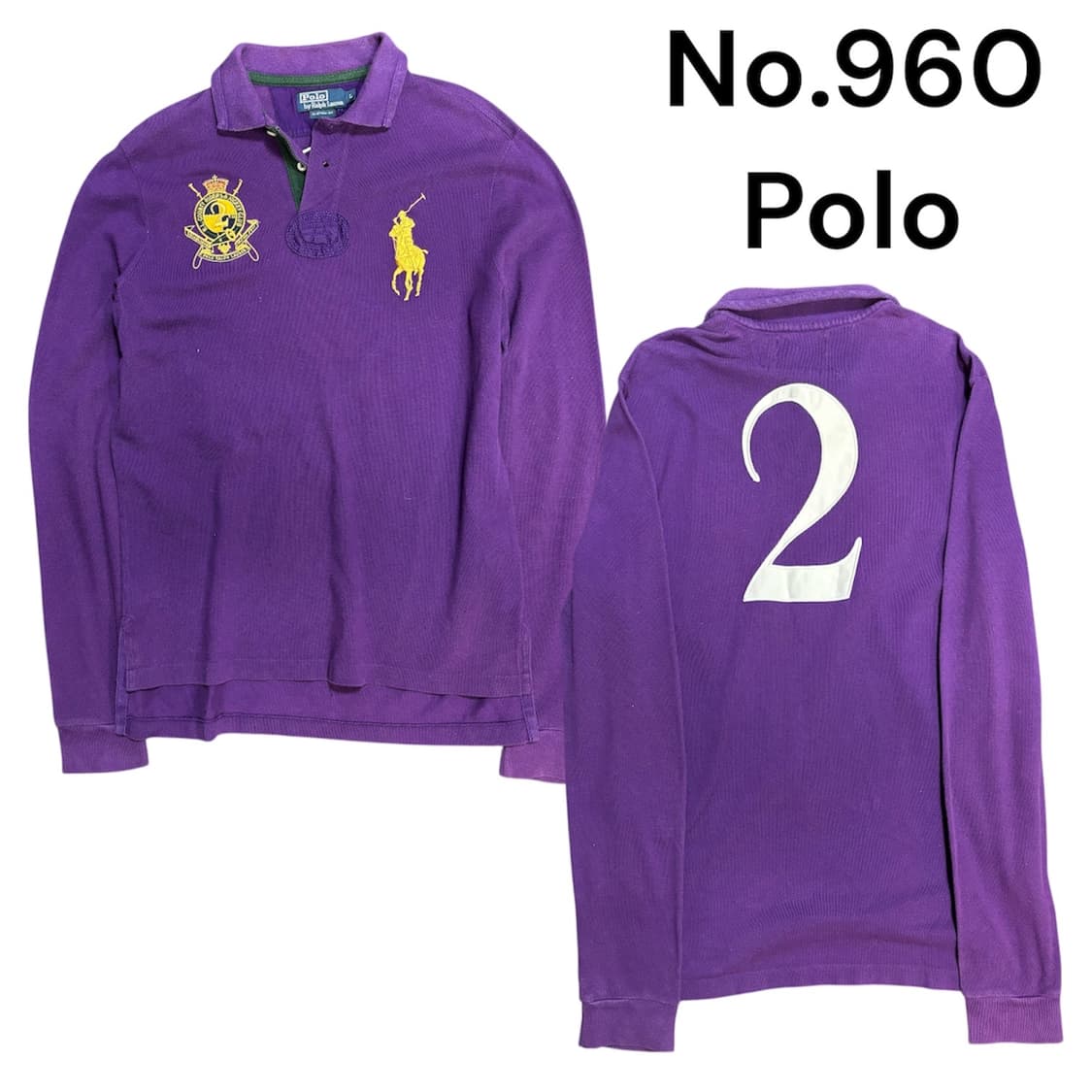 폴로 빅포니 자수 커스텀핏 럭비티 롱슬리브 상품이미지1