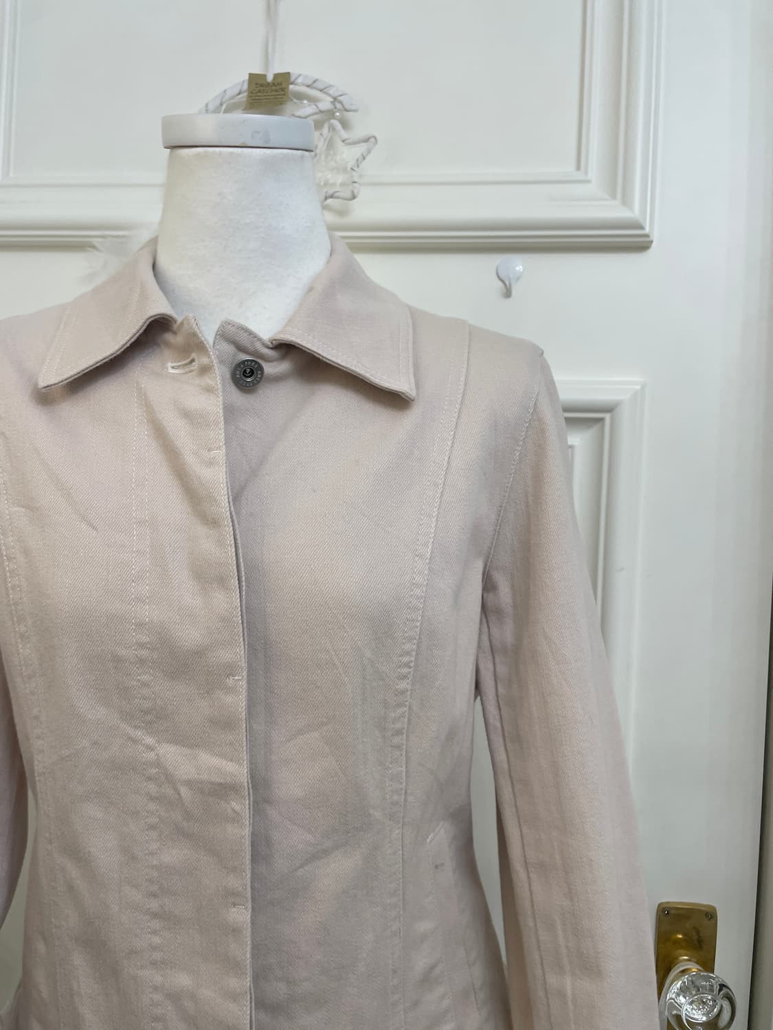 sheer pink cotton basic jacket(size-38) 상품이미지7
