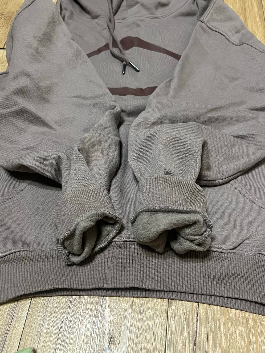 미스치프 롬버스 후드티 로즈브라운  상품이미지4