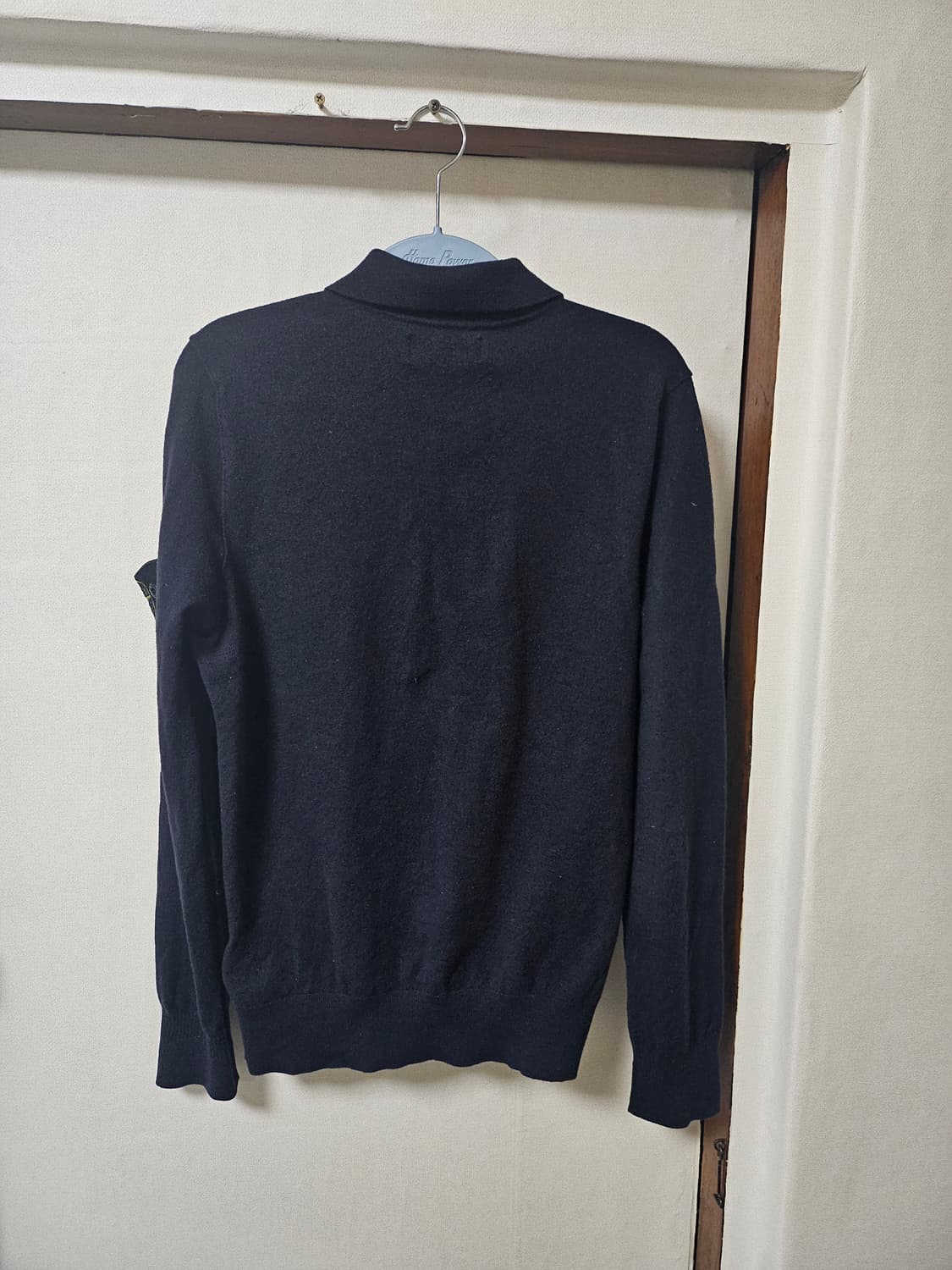 스톤아일랜드 단추 반집업 니트 블랙M 상품이미지5