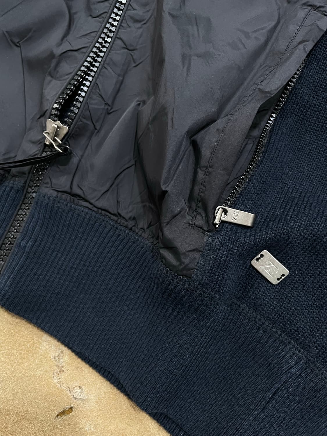 제냐스포츠/청녹네이비 투톤후드티(S) 상품이미지4